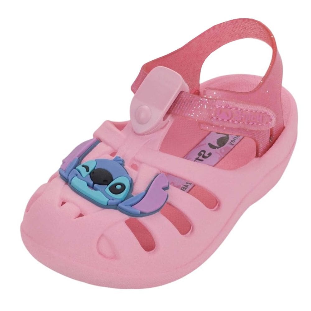 Babuche Infantil Menina Conforto Fácil Calce Disney Stitch