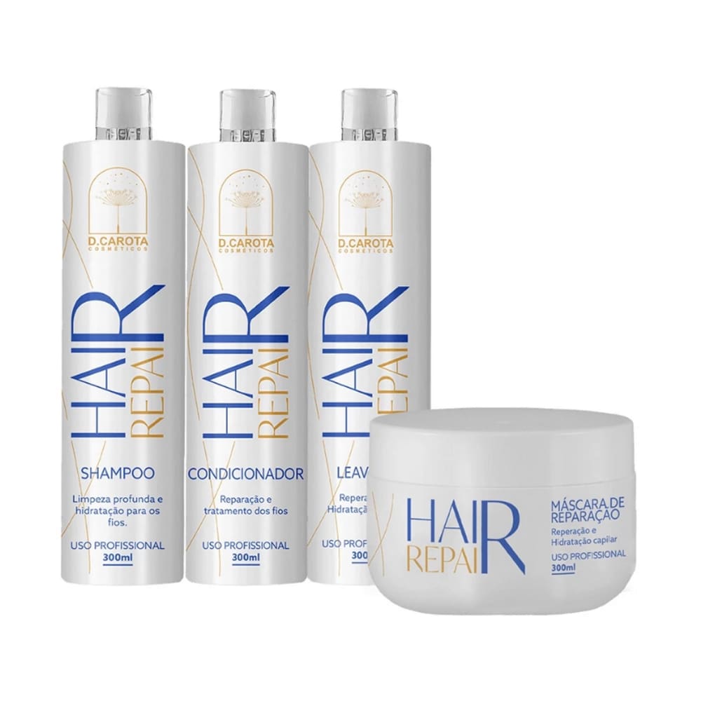Kit Hair Repair 4pçs - D.Carota Cosméticos