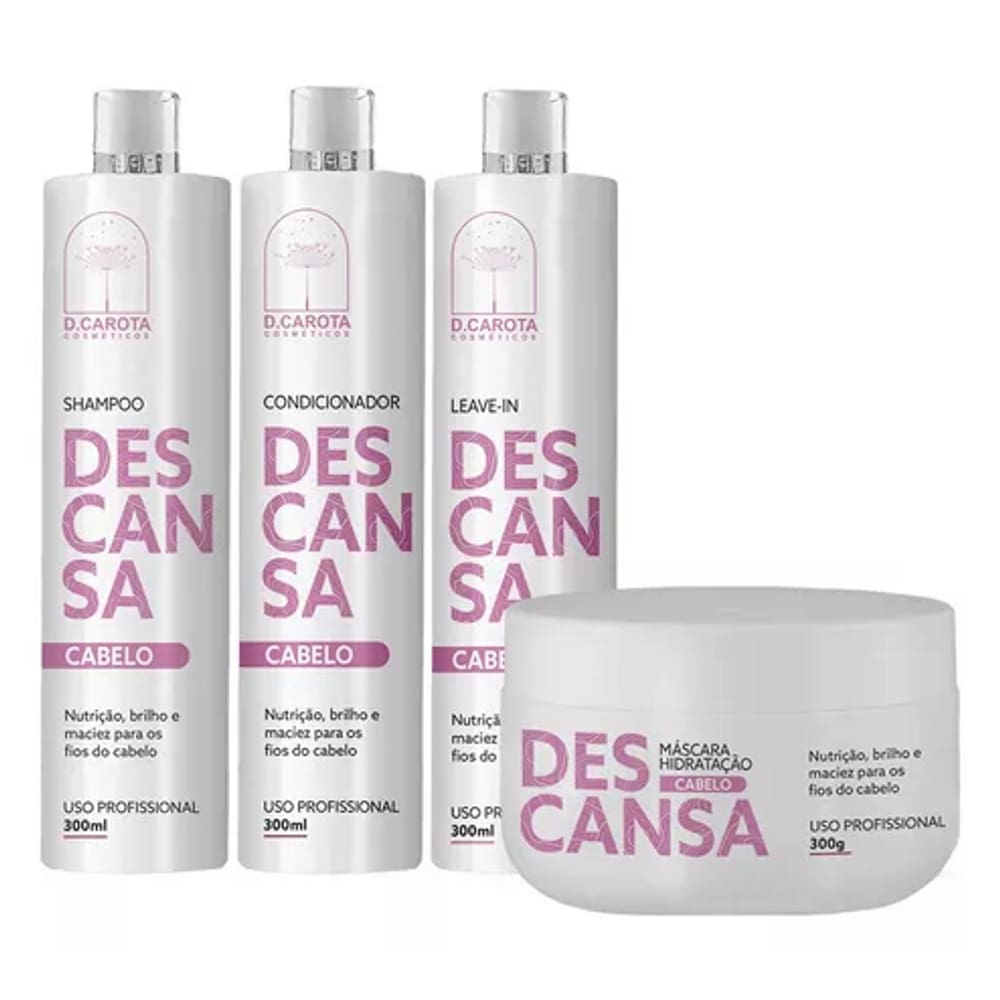 Kit Capilar Descansa Cabelo 4pc - D.carota