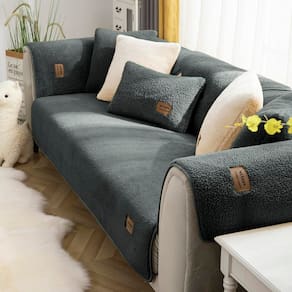 Capa de sofá vctops Sherpa Fleece Super Soft Warm 200x70cm