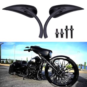 Espelhos de motocicleta MISS MOLY Black Sportster para Harley