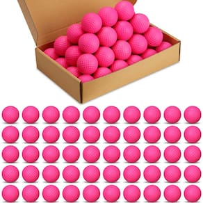 Bolas de treino de golfe de espuma Yilloog, pacote 120 para crianças, rosa