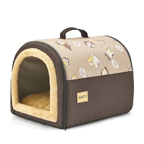 Cama Dog House Jiupety Cozy 2 em 1 para animais de estimação para gatos e cães pequenos