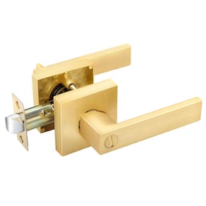 Alavancas de porta EHOMEWARE Interior com acabamento em latão acetinado, pacote com 1 pacote