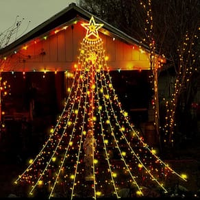 Luzes de Natal Aokudoni Outdoor, 12,6 pés, 8 modos de iluminação