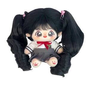 Boneca de pelúcia CALEMBOU 20 cm com esqueleto e roupas Xiaowanzhi-b