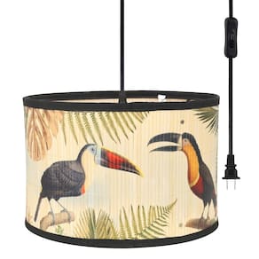 Luminária pendente Eoiips Bamboo 4,5 m Luminária suspensa com interruptor Toucan