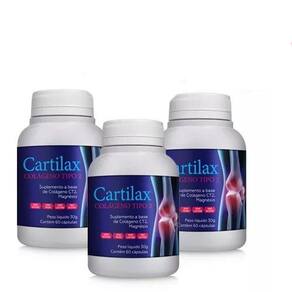 Kit 3 Cartilax UC2 - Colágeno Tipo 2 180 Cápsulas