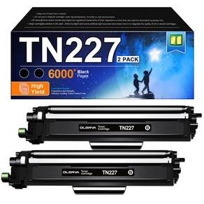 Cartucho de toner OLORVA TN227BK TN-227BK TN227 preto, pacote com 2