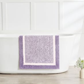 Tapete de banho CozeCube Purple Fluffy Antiderrapante Microfiber 120x60cm