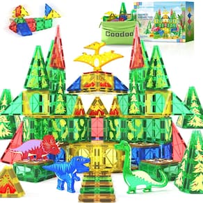 Blocos de construção magnéticos Coodoo Dinosaur Toys 3+ Years