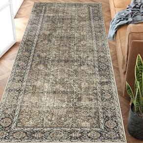 Tapete Runner PureCozy Vintage Brown 60x150cm lavável