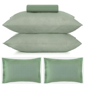 Kit Jogo de Cama Casal 3 Peças e 2 Fronhas Extras Altenburg Toque Acetinado Slim Verde