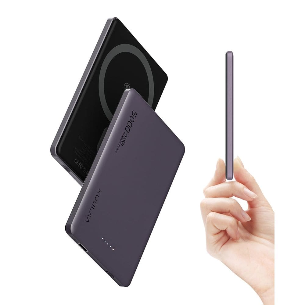 Pacote de bateria Magsafe de 5,000mAh 0,3 polegadas Slim Purple