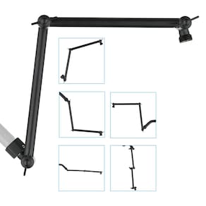 Braço de extensão de chuveiro PDPbath 16 Upgrade Solid Brass Matte Black
