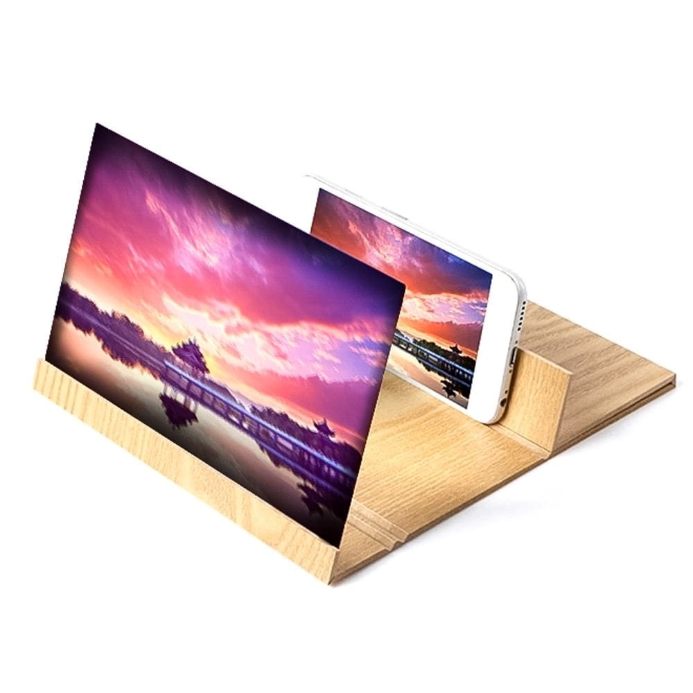 Tela De Aumento 12 Pol. Screen Max Para Celular Detalhe Mdf