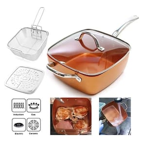 Panela Maxchef Caçarola Antiaderente - 24cm, Laranja