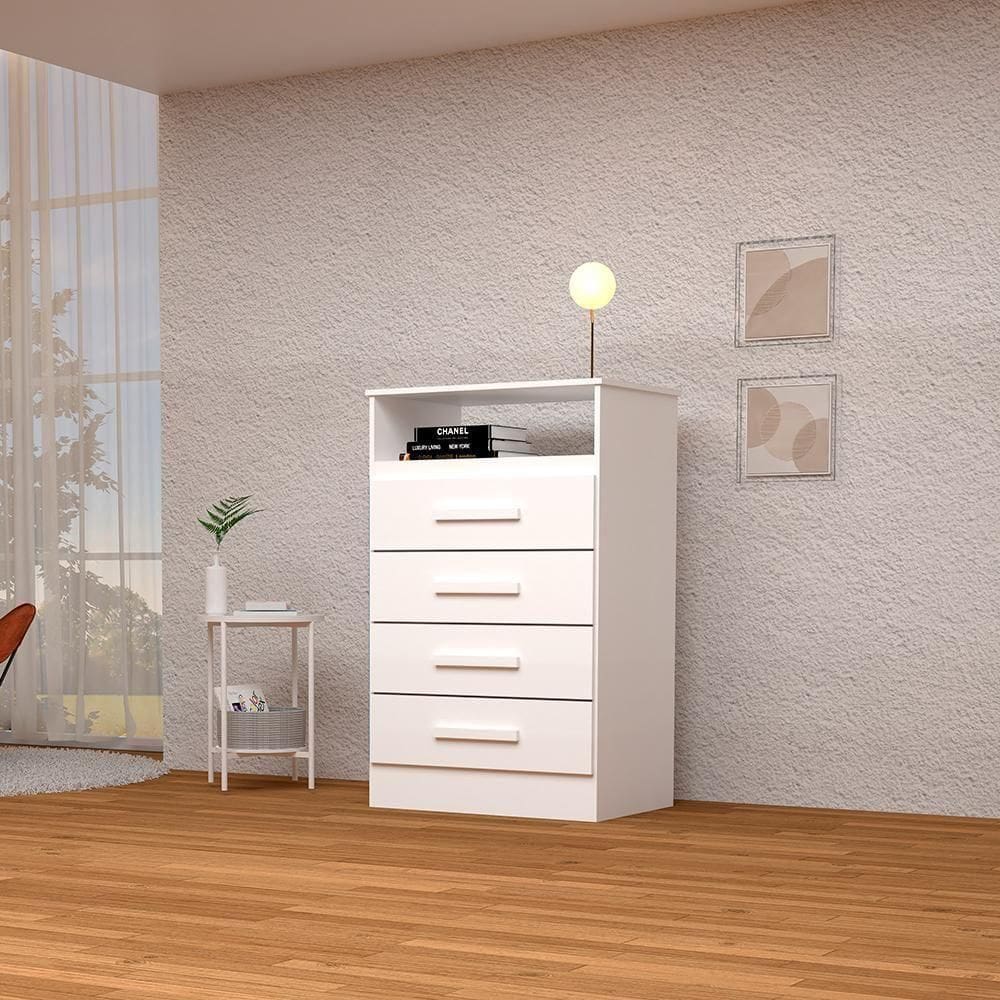 Cômoda Haiti Linhamobília 100% Mdf Branco