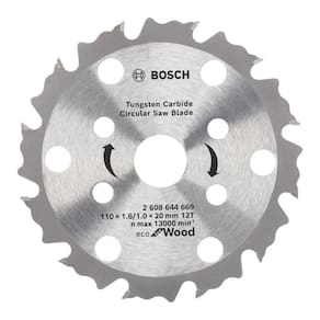 Disco Serra Circular 12 Dentes Bosch Eco Coolteq Ø110x20mm