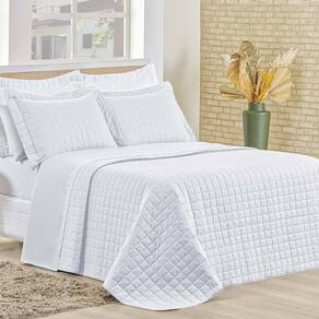 Cobre Leito Queen Montreal Algodão 150 Fios 3 Peças - Branco