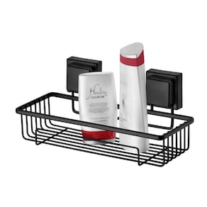 Suporte para Shampoo Ventosa Preto Fosco Future