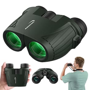 Binóculos Aurosports 15x25 compactos de alta potência para adultos e crianças