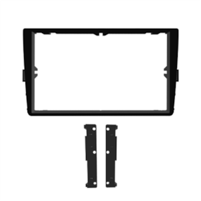 Moldura 8 Pioneer VW Novo Polo, Virtus 18/23, T-Cross 19/23, Nivus 20/23 - Preto - Fiamon