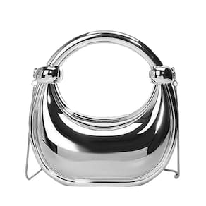 Bolsa embreagem GSYPS em acrílico Evening Moon Hobo Bag D-Silver