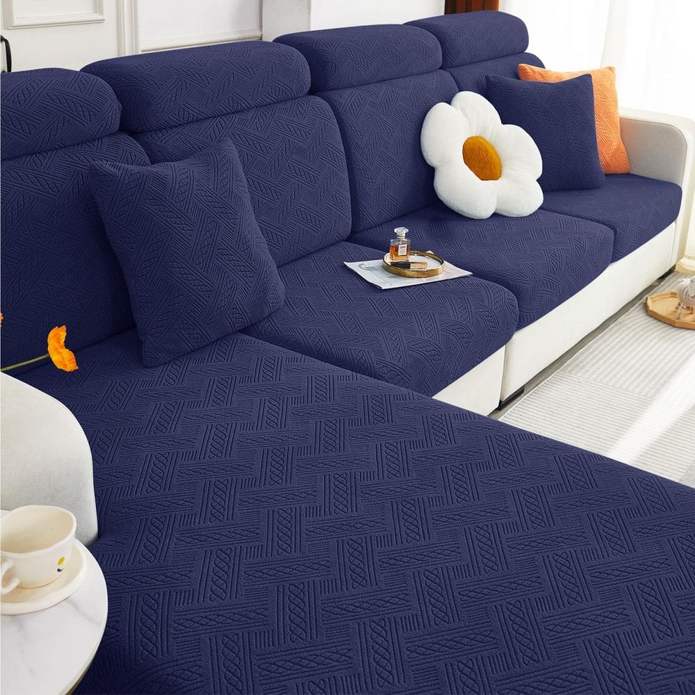 Capas de almofada hyha Individual Couch Stretch Magic Sofa Navy