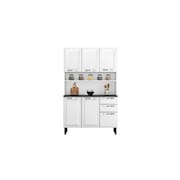 Armário Compacto Itatiaia Pratika 120cm 6 Portas 2 Gavetas