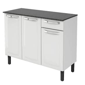 Balcão Itatiaia Rose IG3G1 105cm 3 Portas 1 Gaveta