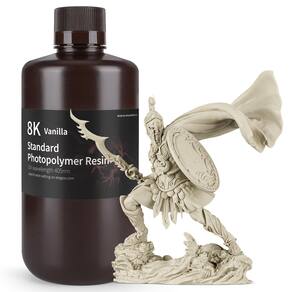 Resina de impressora 3D ELEGOO 8K Standard 1000g Vanilla