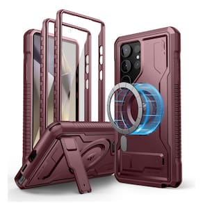 Capa magnética Dexnor para Samsung Galaxy S24 Ultra Vermelha