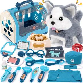 Conjunto de brinquedos para veterinários B Bascolor com brinquedo eletrônico para cães Husky