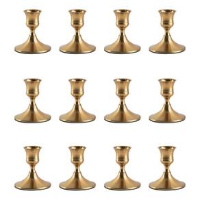 Castiçal Willceka Gold Taper Brass Vintage (12 unidades)