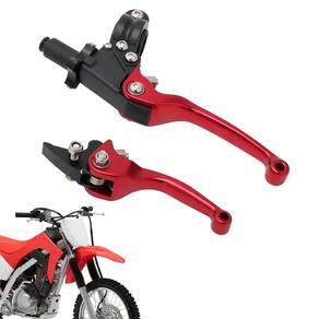 Alavanca de freio de embreagem de motocicleta JFG RACING Universal 22mm vermelha