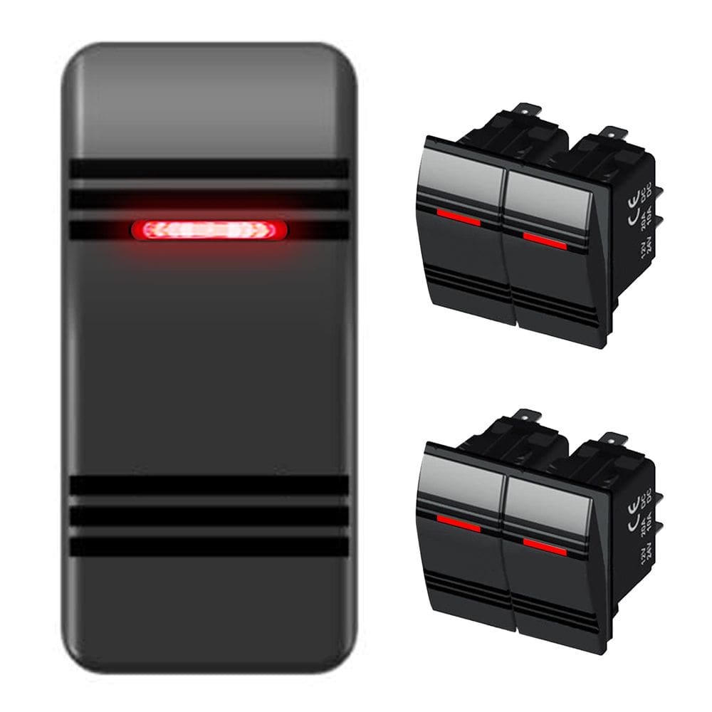 Pacote com 5 Rocker Switch RWUJILONG Car-ling, 3 pinos, impermeável, 12 V/20 A