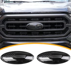 Emblem Cover Trim RERPRO 9.5 Front Grill Traseira, Pacote com 2