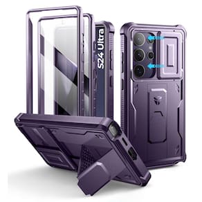 Capa Dexnor para Samsung Galaxy S24 Ultra com câmera deslizante roxa