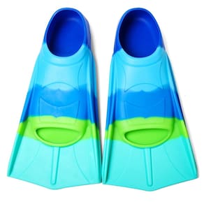Barbatanas de natação Foyinbet Kids Flippers para treinamento de colo 5XS