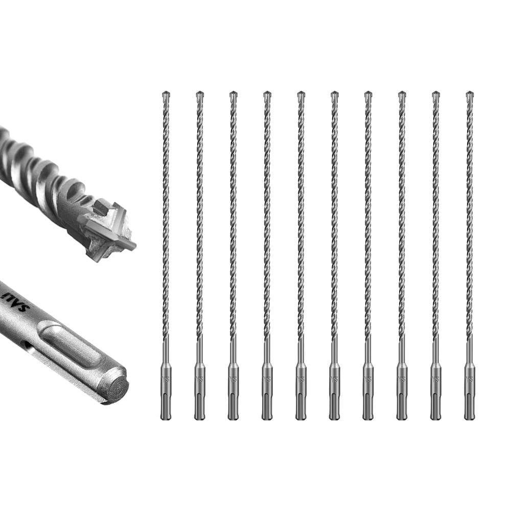 Conjunto de brocas de martelo rotativo SALI SDS Plus 10 unidades de 6 mm x 30 cm