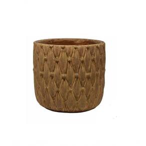 Cachepot De Cimento 14x14x14cm 193145 - Rio Tijucas Bege