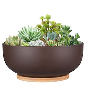 Plantador de terracota Thirtypot 25 cm com orifício de drenagem e pires