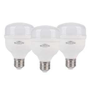 Kit 3 Lâmpadas High Led 30W Bivolt E27 6500K Luz Branca Blumenau