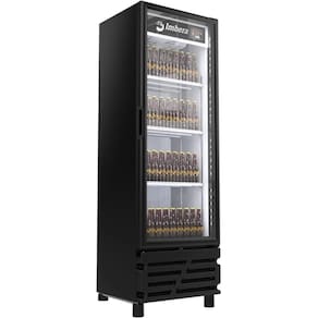 Cervejeira Imbera 485 Litros Porta De Vidro Preto CCV315 220V