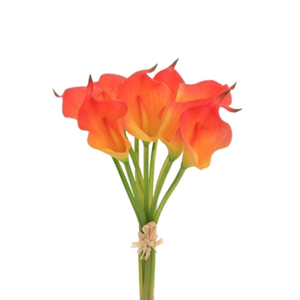 Buque Copo De Leite 9 Flores Laranja Siliconada