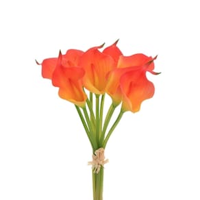 Buque Copo De Leite 9 Flores Laranja Siliconada