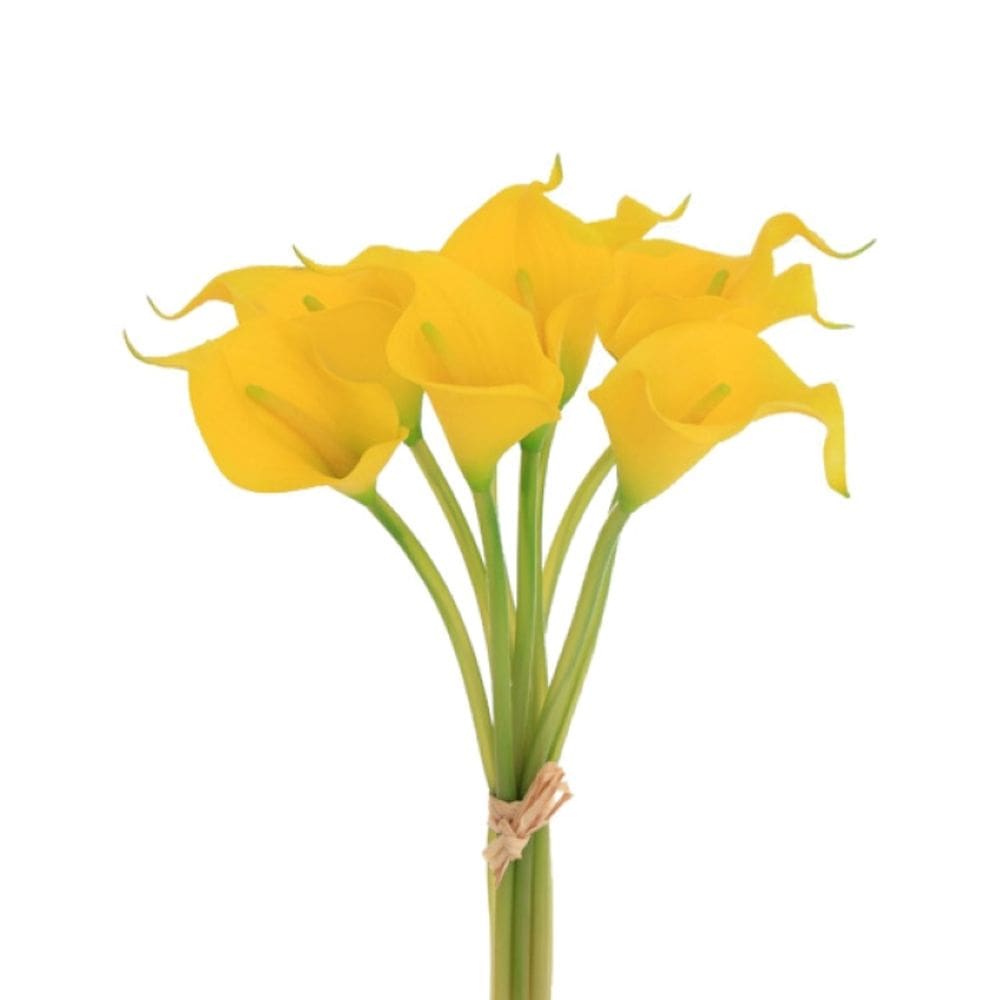 Buque Copo De Leite 9 Flores Amarelo Siliconado