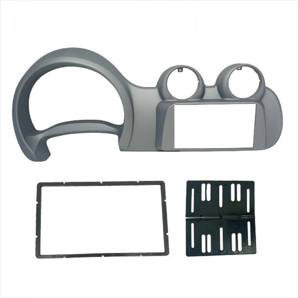 Moldura 2 Din Uno Vivace 10/16, Fiorino G3 14/21 - Cinza