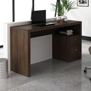 Mesa para Escritório com 02 Gavetas ME4130 Rústico Tecnomobili